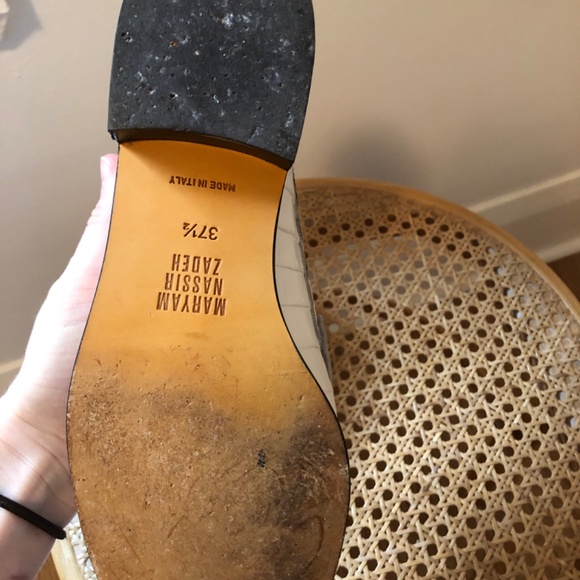 Maryam Nassir Zadeh Suffolk Loafer - White Croc - Picture 4 of 7